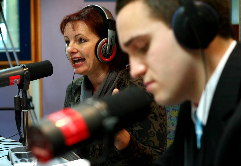 Flashback: Sussan Ley on ABC radio from the broadcaster's Wodonga studio during the 2010 election campaign.