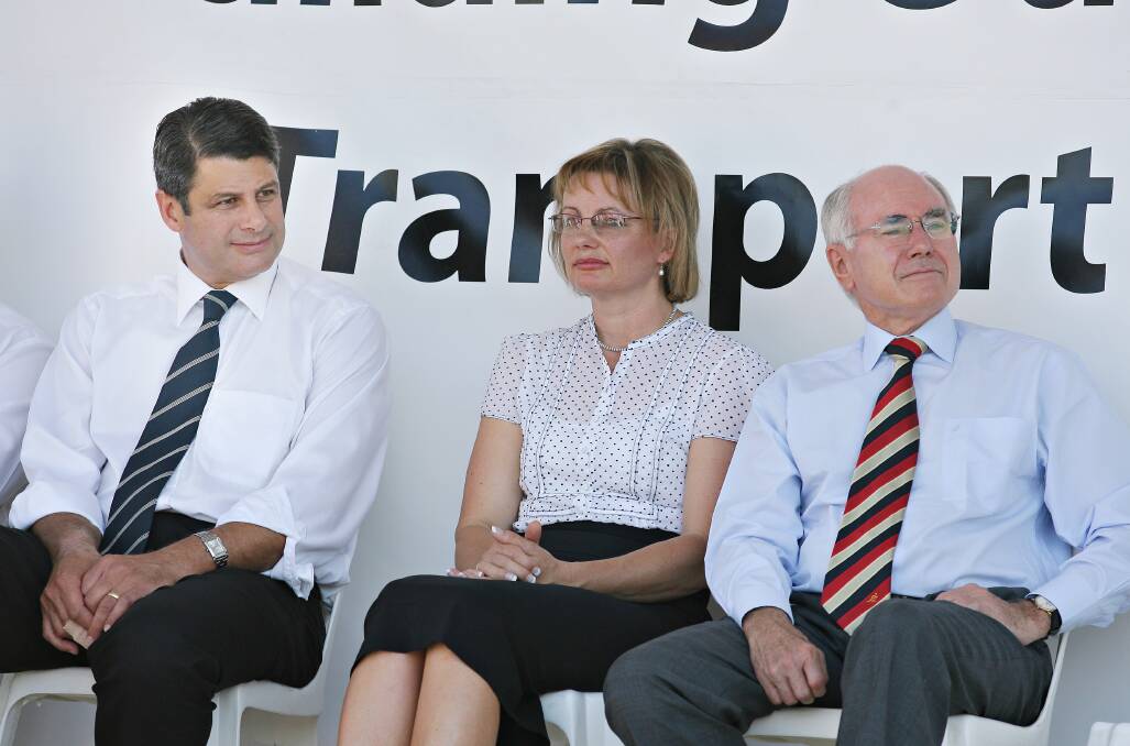 A decade ago: Victorian Premier Steve Bracks with member for Farrer Sussan Ley and Prime Minister John Howard at the official opening of the internal Albury freeway on March 4, 2007.