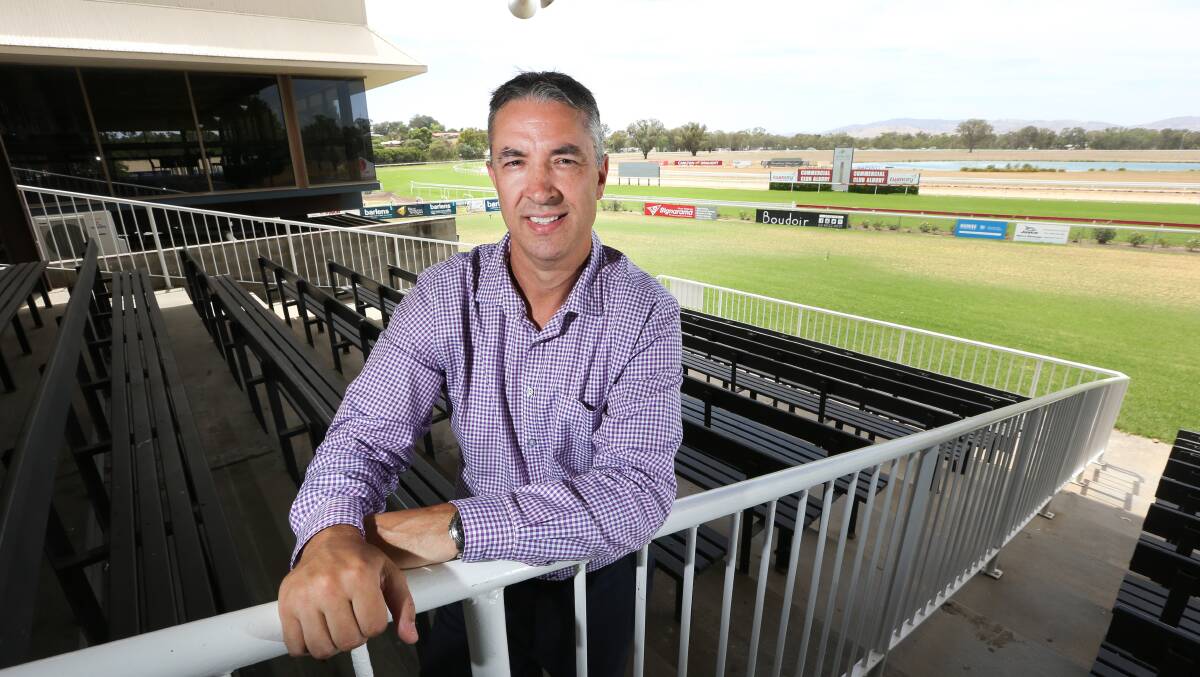 Rails run: Albury Racing Club chief executive Steve Hetherton has seen his organisation benefit from this year's NSW budget.