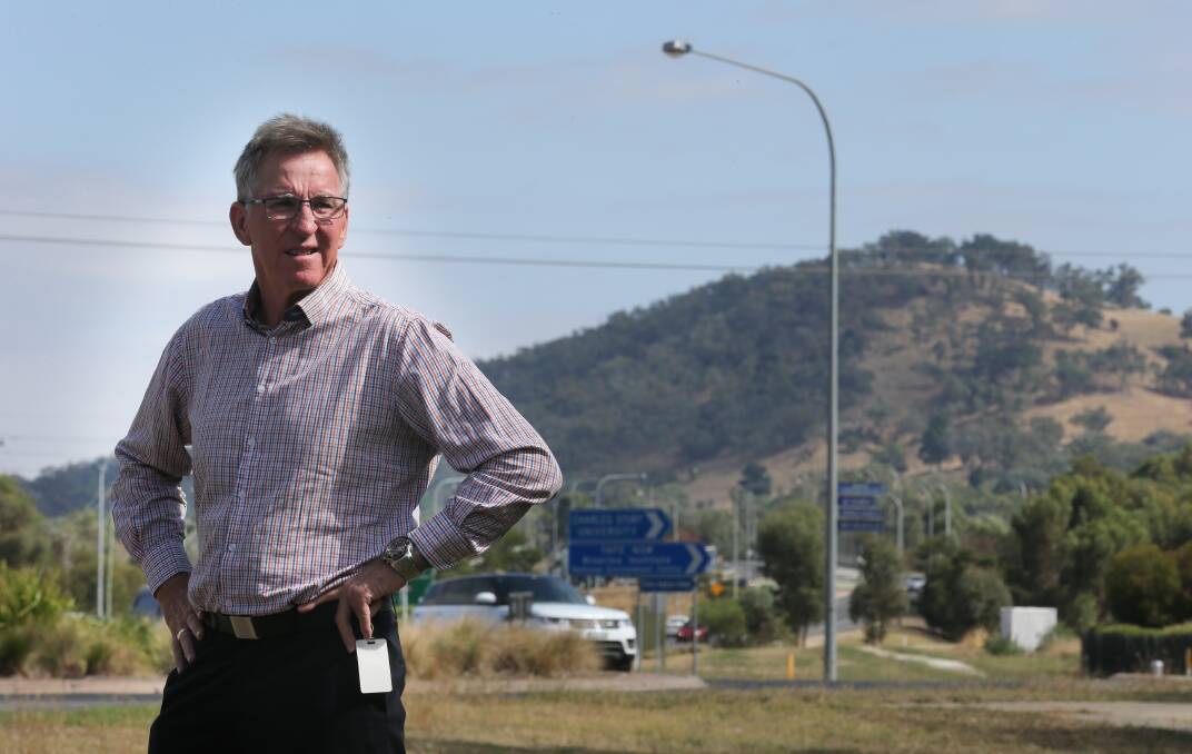 Fair cop: Albury mayor Kevin Mack says if ever the city got a second police station he would prefer it be located in Thurgoona rather than Lavington.