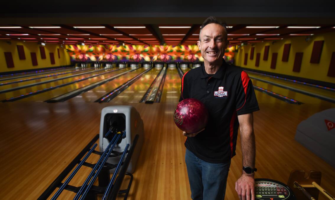 Ready to strike: Wangaratta Supa Bowl David Lowe has everything ready for the return of games next Friday night. Picture: MARK JESSER