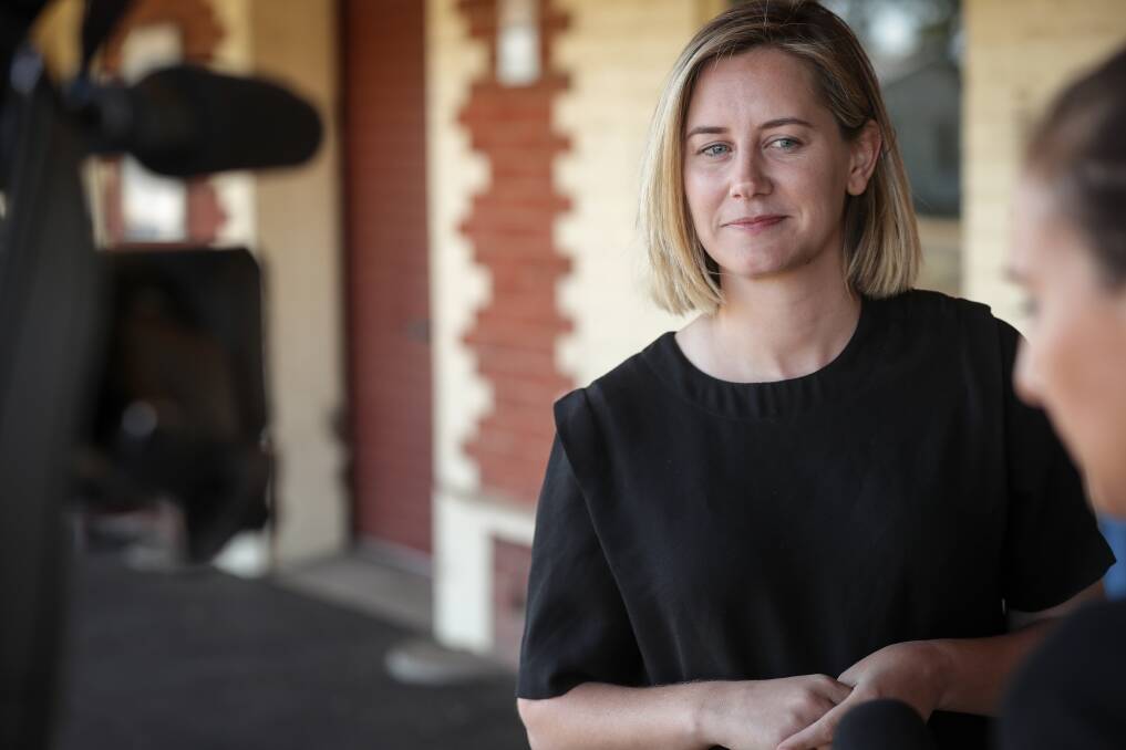 New role: Victorian Nationals deputy leader and member for Euroa Steph Ryan, pictured in 2018 at Wangaratta railway station, has become the first North East state MP to give birth while in office.