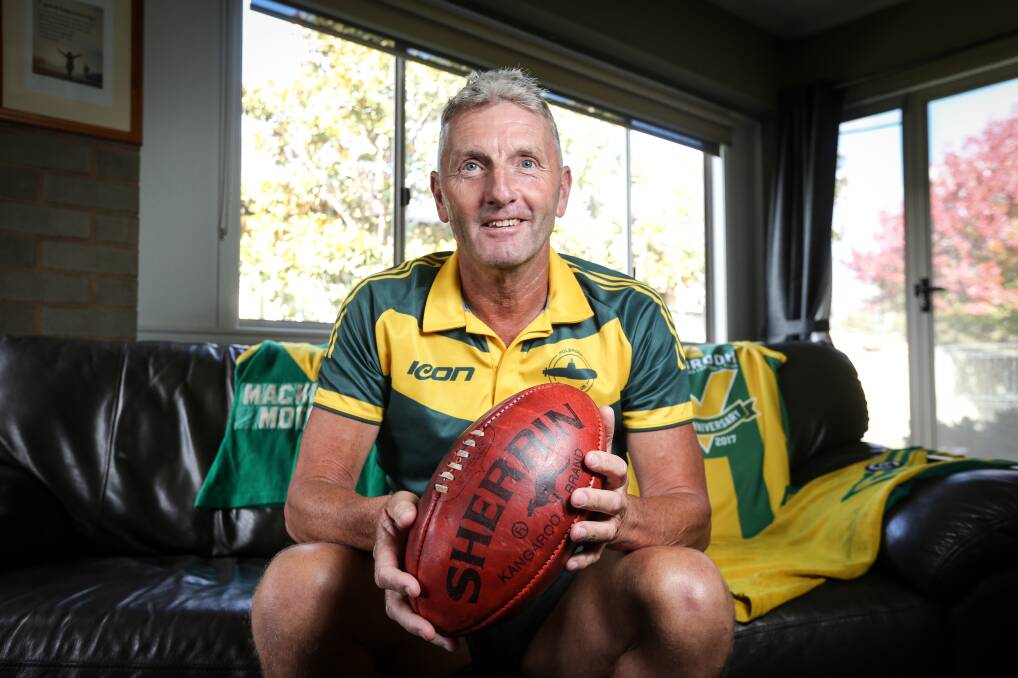 Off the bench: Robbie Mackinlay, who played football for Holbrook, will be commenting on the AFL Riverina Championship and Group Nine grand finals for ABC radio.