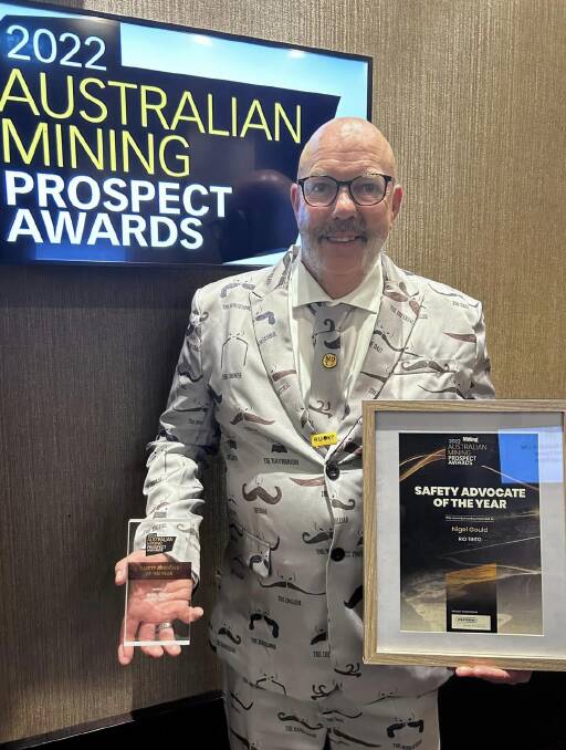 Nigel Gould at the Prospect Awards where he tasted success in the safety advocate category.