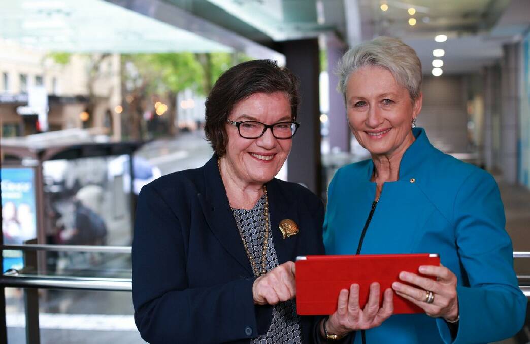 Pair of politicians: Cathy McGowan with Kerryn Phelps during the Wentworth election campaign in which the latter stood as an independent. Picture: TWITTER