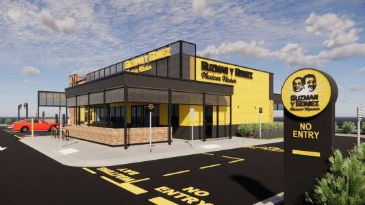 An artist's image of how the Guzman y Gomez store will appear at Lavington. The chain's nearest store to the Border is in Wagga.