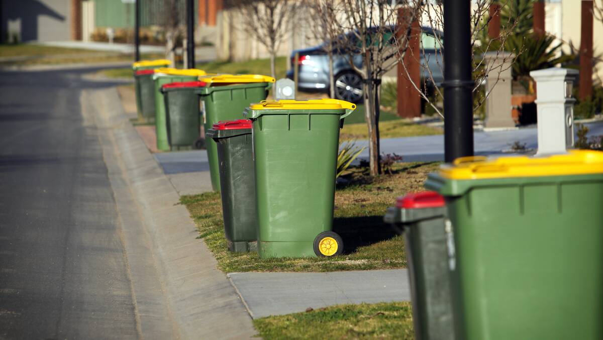 Bins there, done that: Wodonga Council has gone from an initial $12 draft budget cut to waste fees to $51, but that has failed to impress two representatives. 