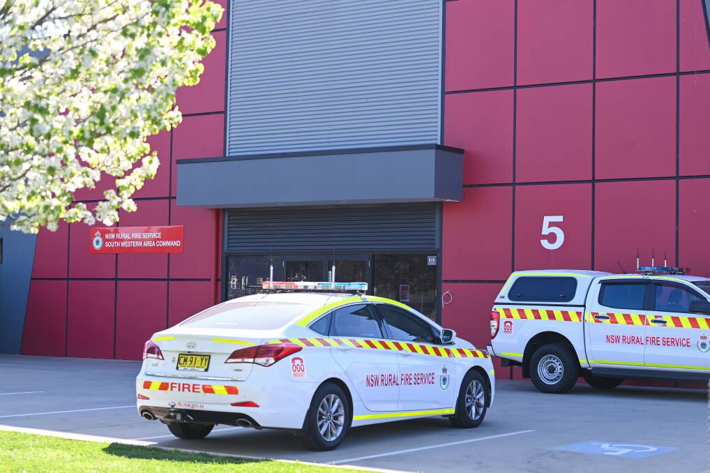 Key base: This is the new south western area command office leased by the NSW Rural Fire Service. It is part of an industrial complex on Fallon Street facing Albury airport. Picture: MARK JESSER