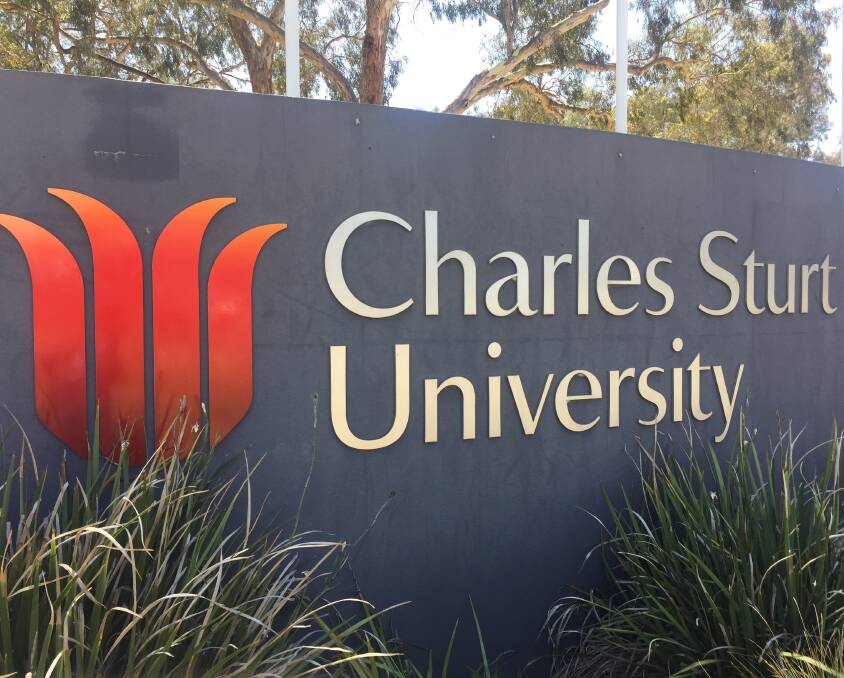 Gateway: The Elizabeth Mitchell Drive entrance to Charles Sturt University's campus at Thurgoona which emerged in 1997.