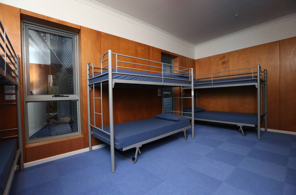 Accommodation on hand: Bunks at Howmans Gap ready for students to rest their heads on again. The resort has 208 beds.