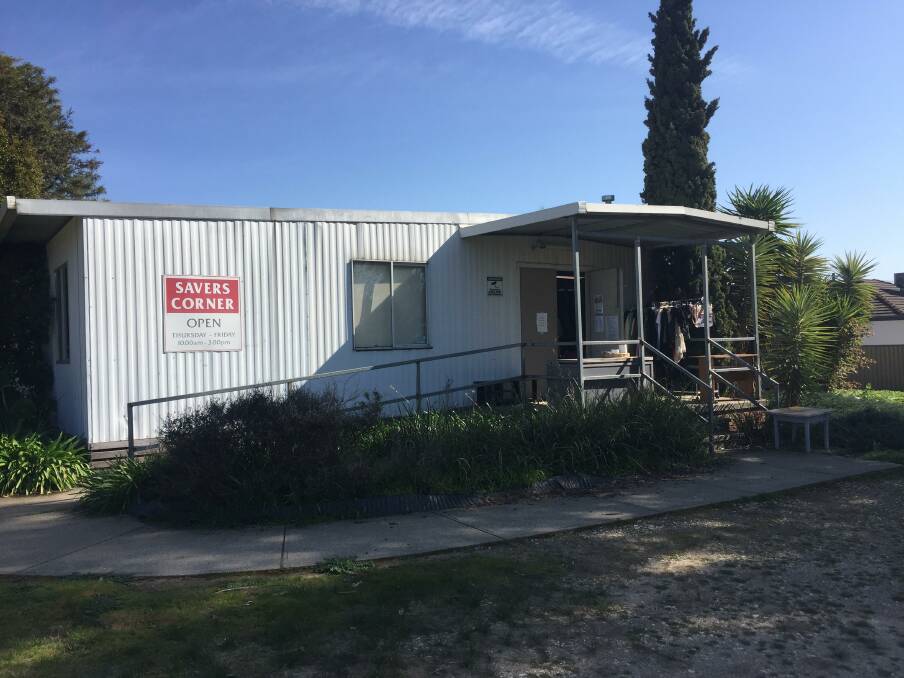 Rundown: The op shop at the rear of the Lutheran church land which faces Ethel Lane in Wodonga. A VCAT hearing was told it is in a bad state of repair.