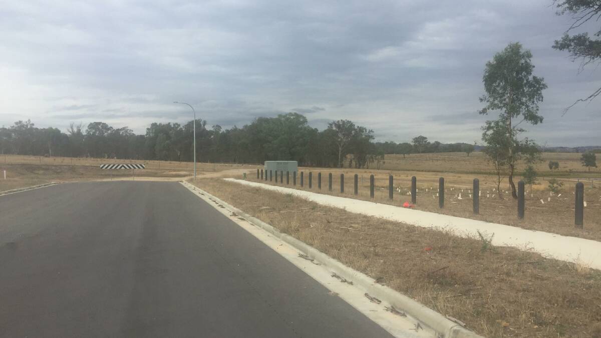 Growth area: Looking towards the area which will be turned into housing as part of the extension of Woolshed Estate at Thurgoona.