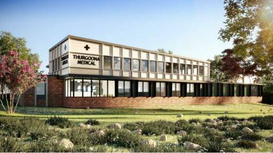 How it will appear: An image of the Thurgoona clinic which has been approved for a site at Fairway Gardens.