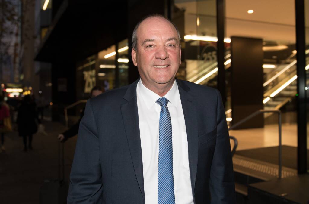 Will he walk: Wagga MP Daryl Maguire leaves an ICAC hearing in Sydney.