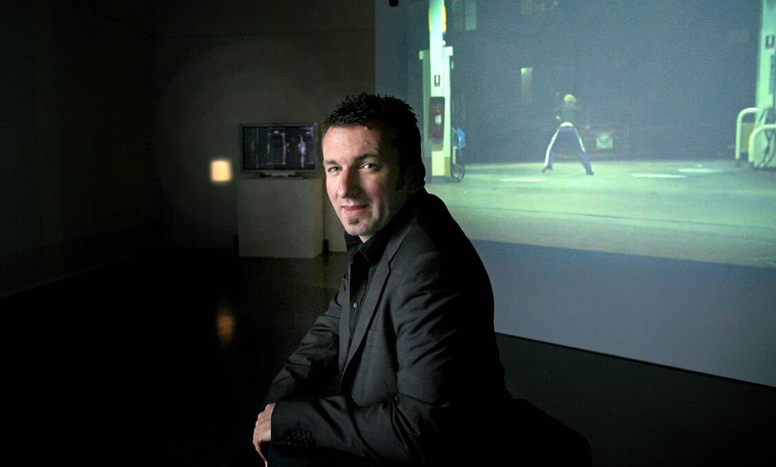 Newly appointed chief executive of MAMA Blair French pictured in 2008 when he was involved in curating a multi-media exhibition in Albury.