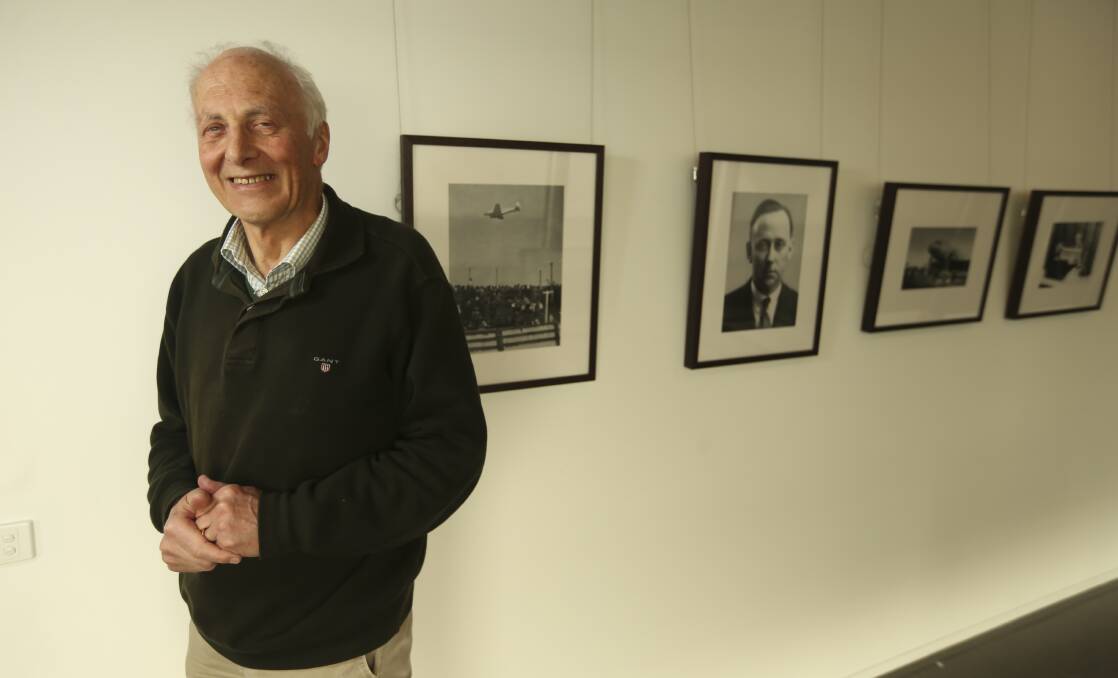 Concerning: Noel Jackling, pictured at Albury Library Museum in 2016 with an exhibition of photographs linked to the Uiver story, has been left at a loss over parts of a report presented to the city's council.