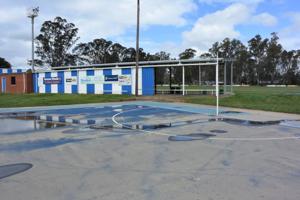 Doubling up: The existing netball court at Corowa's John Foord Oval will be joined by another one, which is expected to be built in time for the 2017 season.