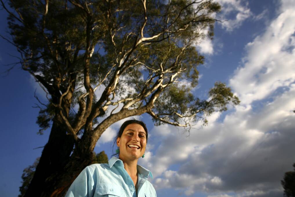 Dark clouds looming: Catherine Marriott pictured in 2009 for a profile that appeared in The Border Mail. 
