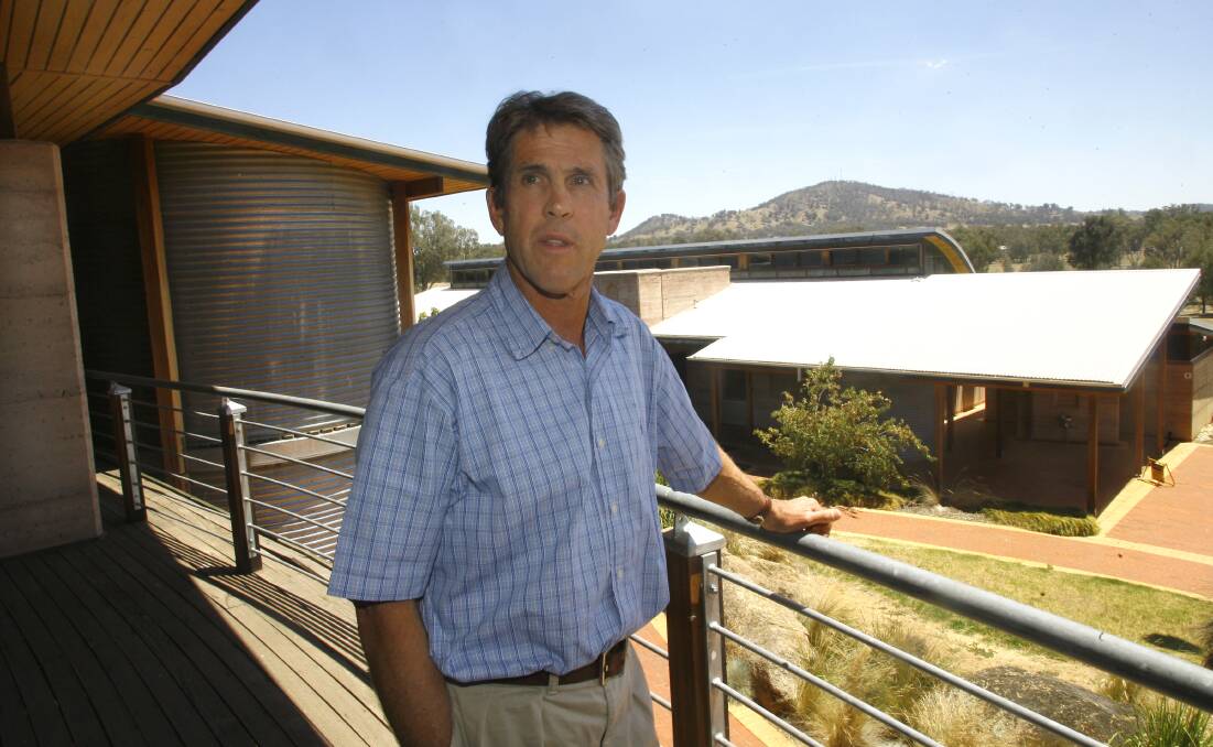 Flashback: Allan Curtis in 2009 at the time he was appointed as the head of Charles Sturt University's campus in Albury.