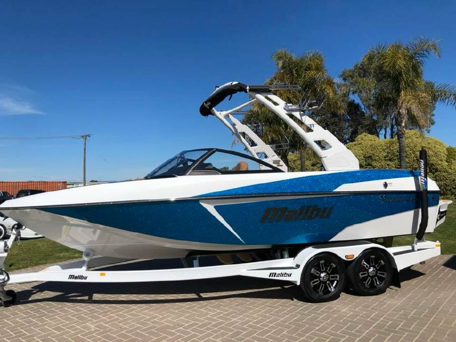 First to go: Mark Winterbottom's boat and trailer which were stolen from Bundalong this week.