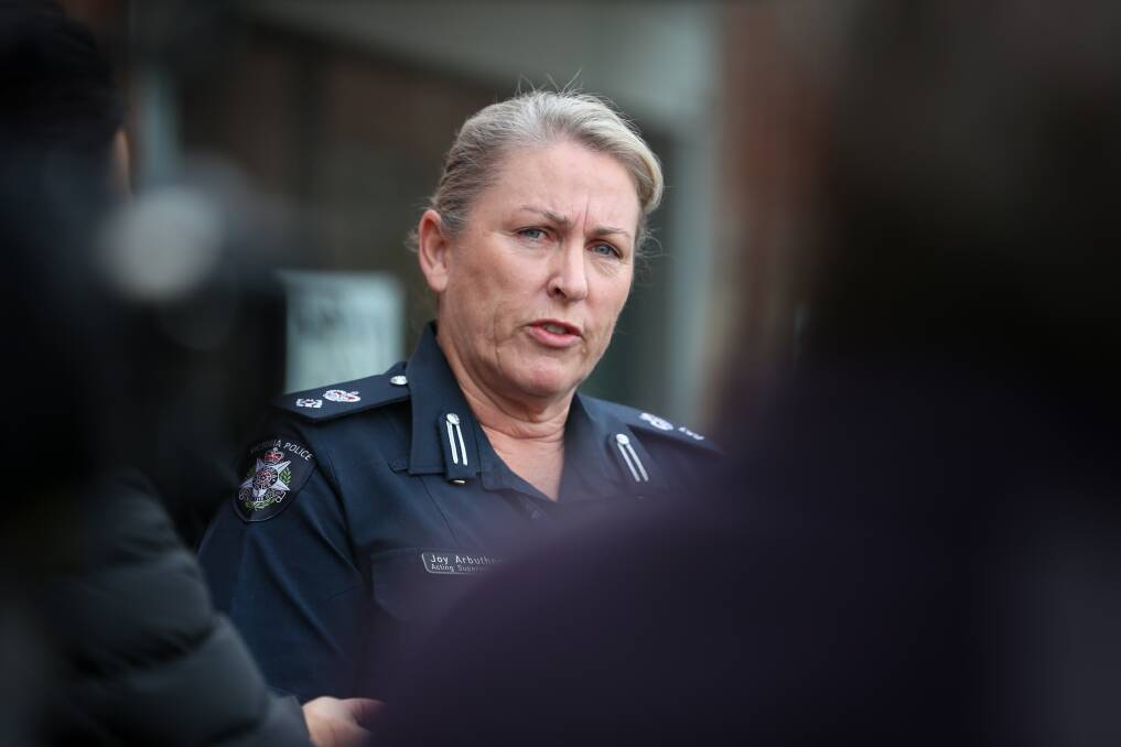 Big operation: Inspector Joy Arbuthnot is overseeing the huge search for missing couple Cindy Bohan and Trevor Salvado. A command post has been established at a rangers' hut on Mount Buffalo. 