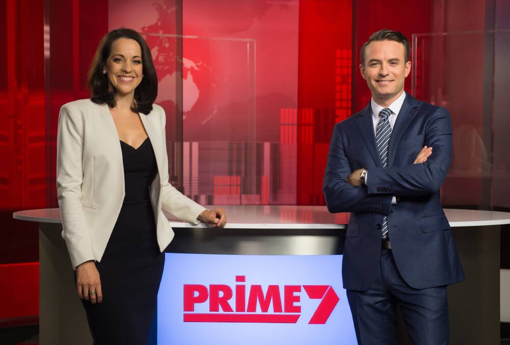 Numero uno: Canberra-based newsreaders Madeleine Collignon and Kenny Heatley are continuing to put their network's Border news at the top of the ratings.