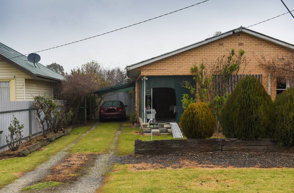 In dispute: VicTrack claims it owns a slice of this property in Huon Street, a block away from the former railway corridor that sprouted an industrial area.