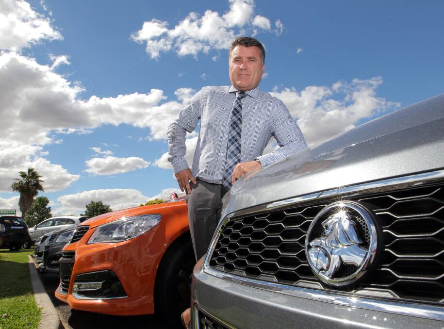 Flashback: Michael Blomeley pictured in 2013 at the time Holden announced the end of production in Australia. He said McRae Motors would continue to sell HSV models alongside Kias and Nissans.