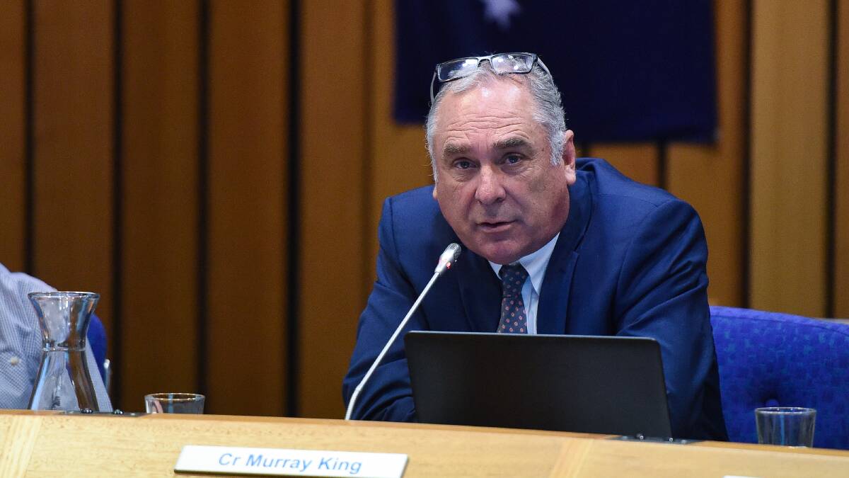 On the attack: Murray King has tossed out some barbs in announcing his decision not to seek another term as an Albury councillor.