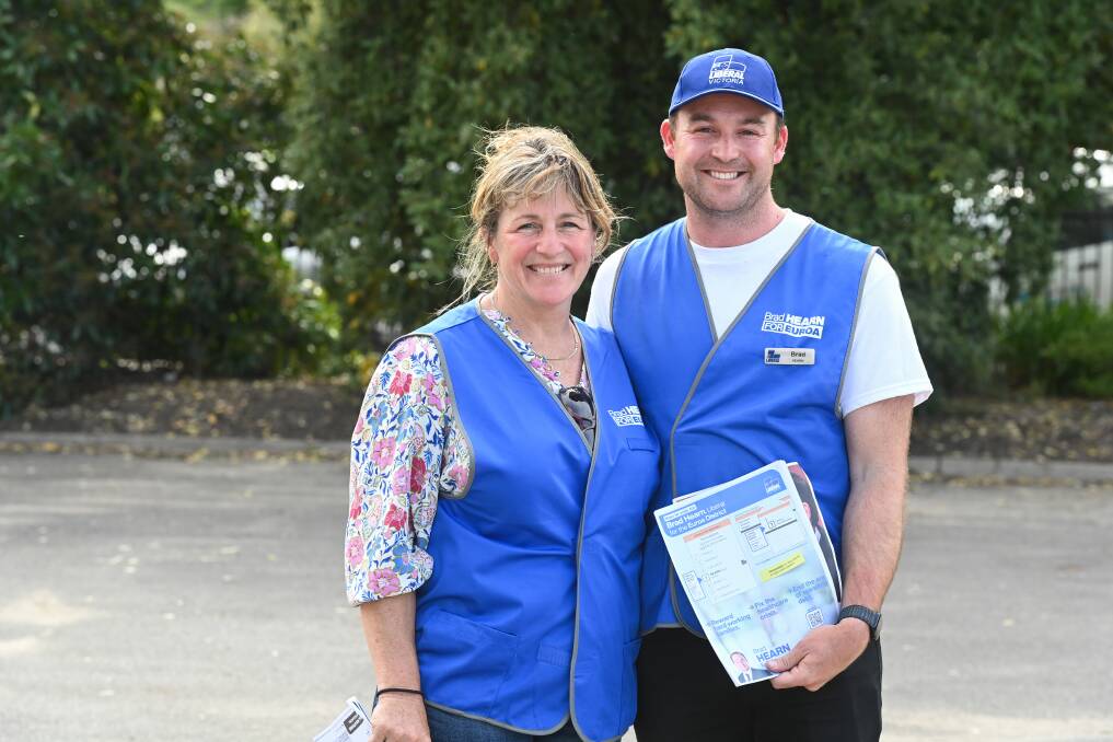 Liberal candidate for Euroa Brad Hearn with his mother Bernie, who is the mayor of Benalla. Picture by Mark Jesser