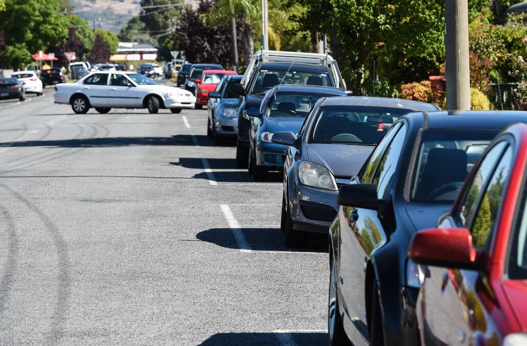 Crowded parks: Car spots in Wodonga's Vermont Street are set to become time-limited as part of a shake-up in response to residents' concerns.