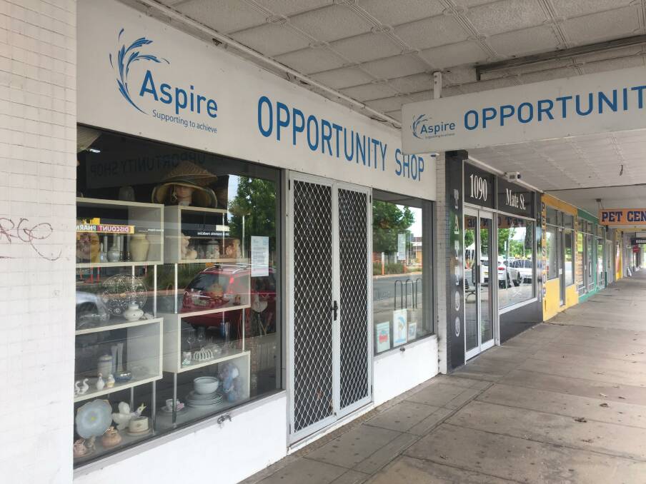 Closed: The Aspire op shop closed for the last time last week after having been a fixture on Mate Street, North Albury, since 2012.
