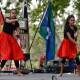 Indigenous link: Dancers perform at Albury Council's Australia Day formalities in Noreuil Park. The city is promoting its commitment to the Aboriginal community by supporting the Uluru statement and adopting a reconciliation plan.