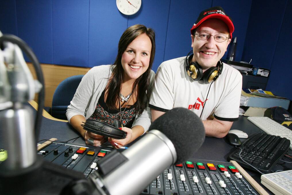 Flashback: Matt Griffith in 2006, his first year on Border breakfast radio, with Monty Dimond who was one of his co-hosts at Star FM, now known as Hit.