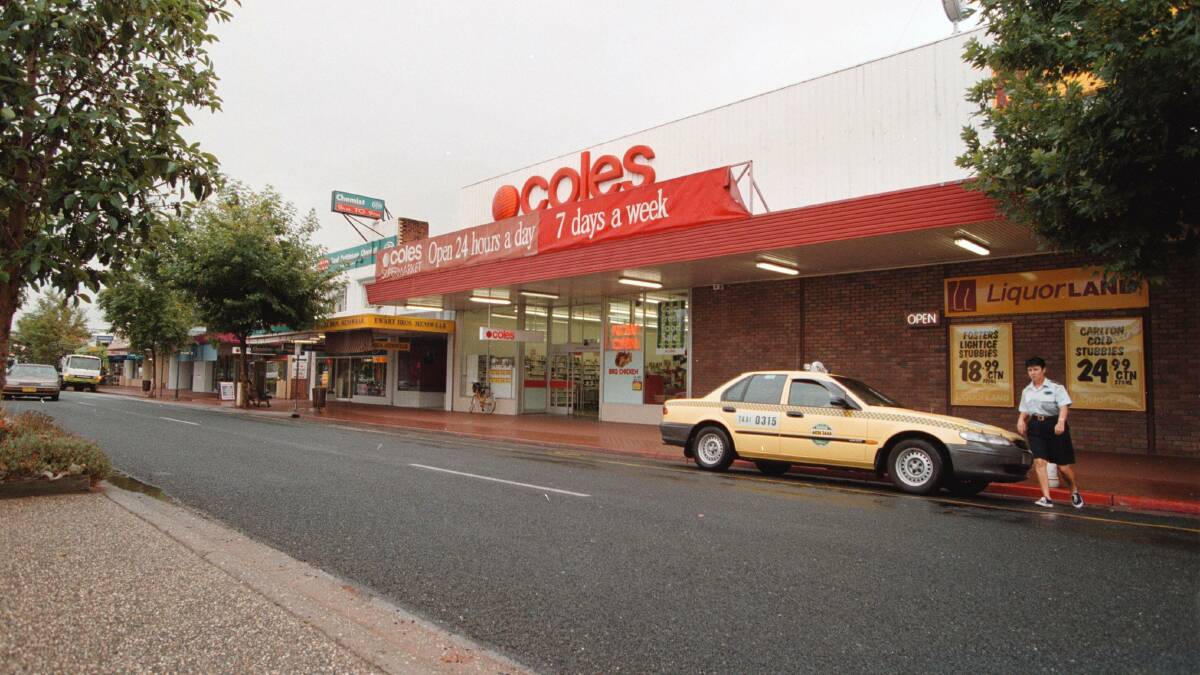 Flashback: The Wodonga Coles as it appeared in January 1999 amid a $4 million renovation.