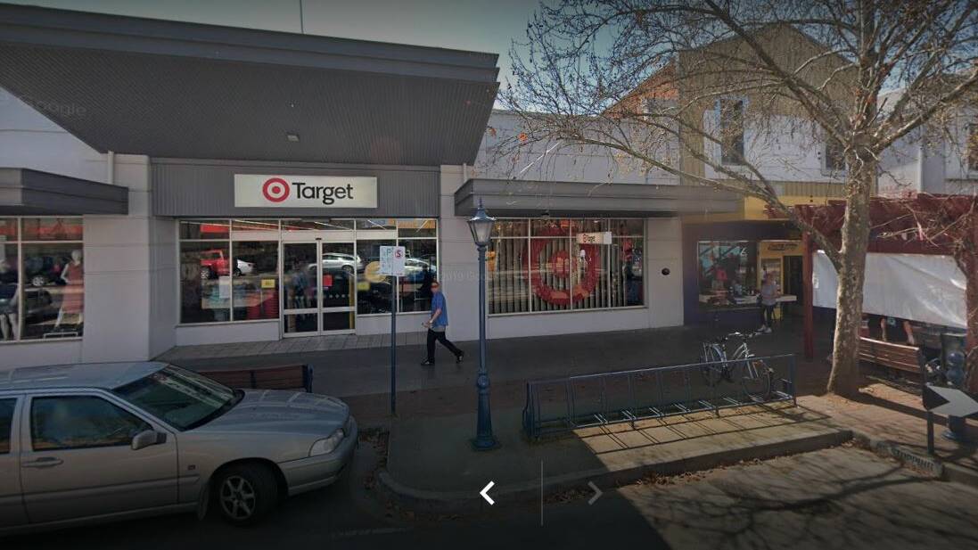Going, going: The Target store in Benalla's main street which is one of scores being closed by the retailer as part of a company saving plan. Picture: GOOGLE STREETVIEW