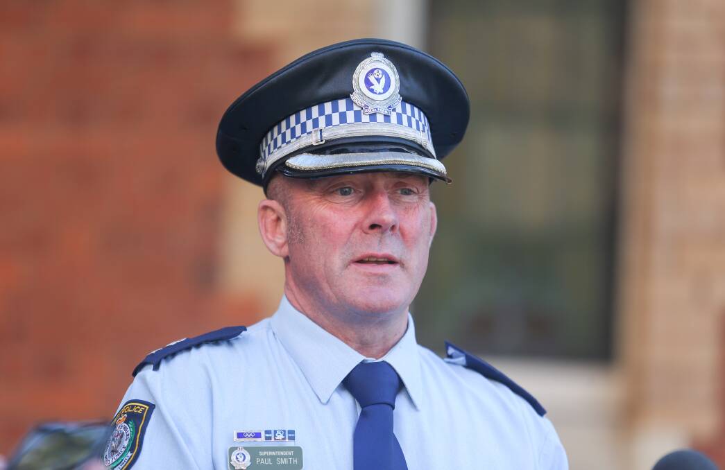 At ease: Paul Smith said he has received no indications of vaccination opposition from his personnel who extend across police stations along the southern border of NSW.