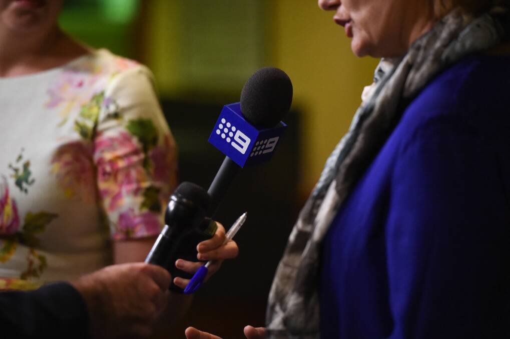 Losing some dots: Nine News microphones won't be as prevalent around the border with the television station reducing its journalists due to the impact of COVID-19.
