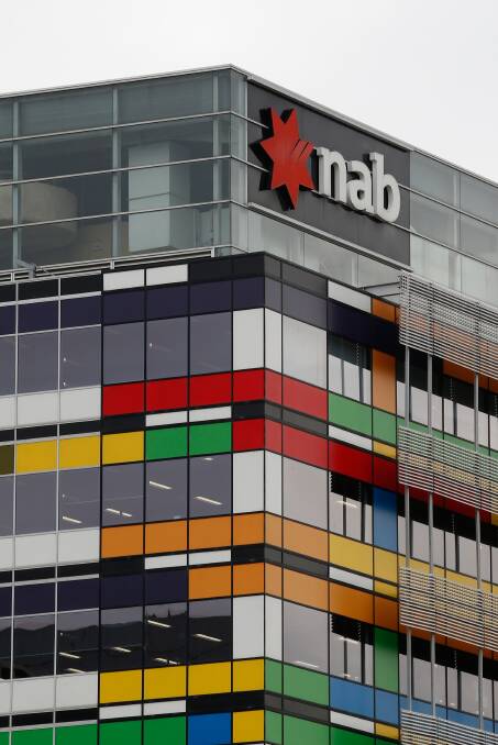Pie in the sky: NAB's head office in Melbourne's Docklands. Wodonga resident Graham Brown was sent a letter from the Victorian capital telling him he had a credit card tied to the bank, even though he had not applied for the plastic.
