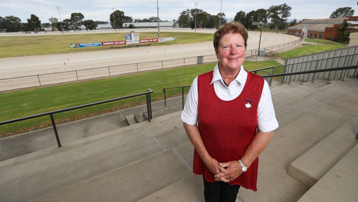 Hoping for the all clear: Albury harness racing chief Sue van de Ven will be keen to see smoke disappear from Border skies for New Year's Eve.