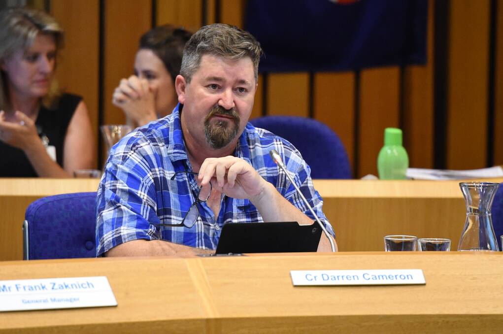 Neighbourly tension: Albury councillor Darren Cameron accused Wodonga Council of being uninterested in its own ratepayers' opinions. 