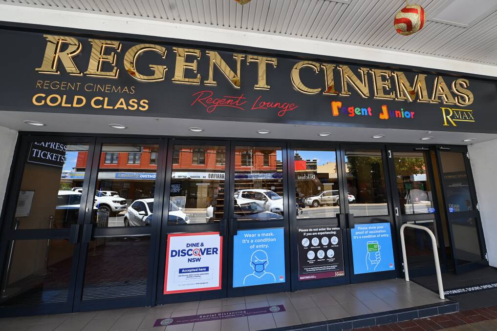 Switcheroo: No longer are listings of current films and their ratings above the entrance to Regent Cinemas.