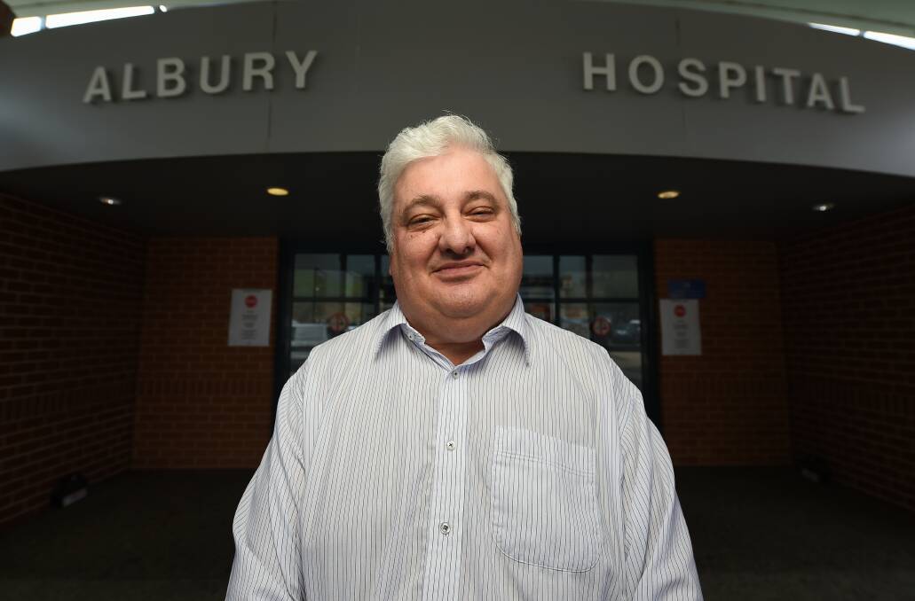 On the table: Albury Wodonga Health chief executive Michael Kalimnios has tacitly said the Albury Wodonga cancer centre's use is among plans to address dealing with COVID-19.