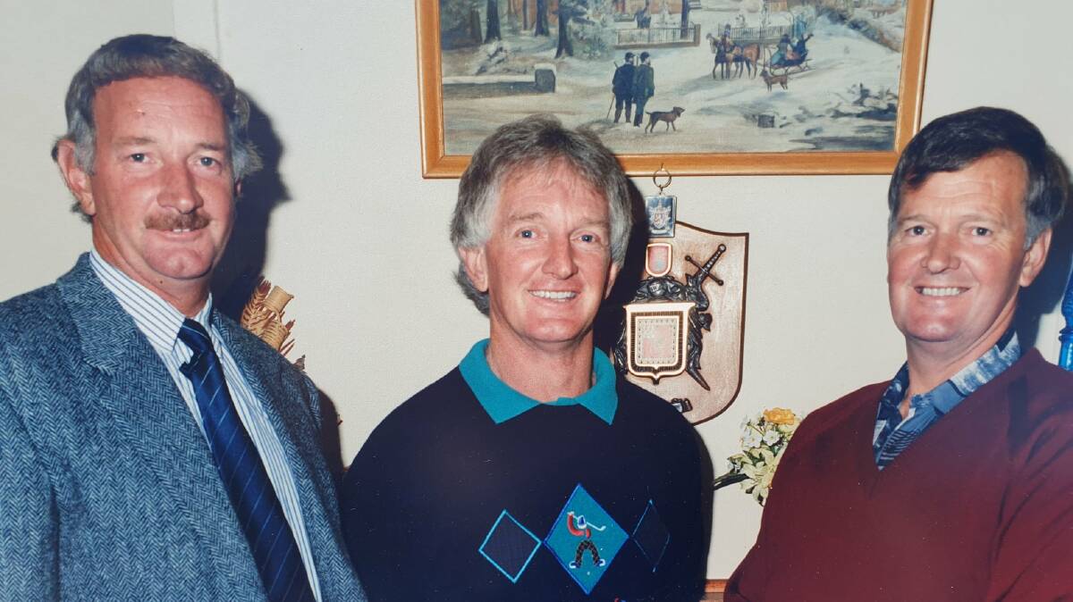 Siblings: Ian Gray with his brothers Peter and Barry in a family photo supplied to police.