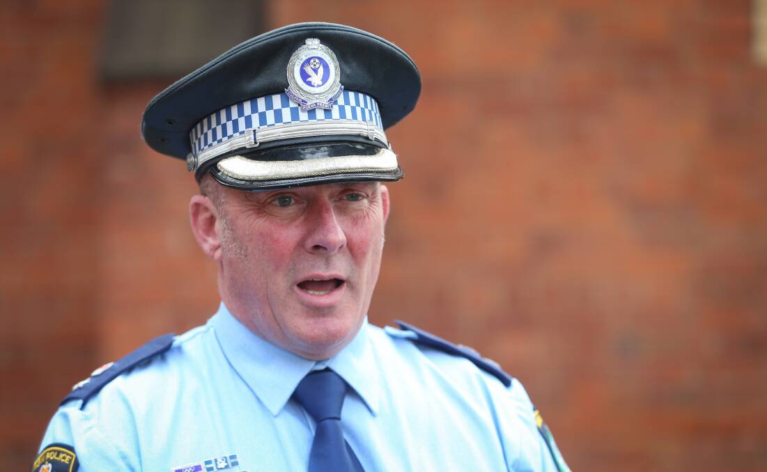 Warning: Superintendent Paul Smith says police in towns surrounding Albury will be doing patrols of licensed premises to ensure that residents from the city have not left home and all those in attendance are local folk.