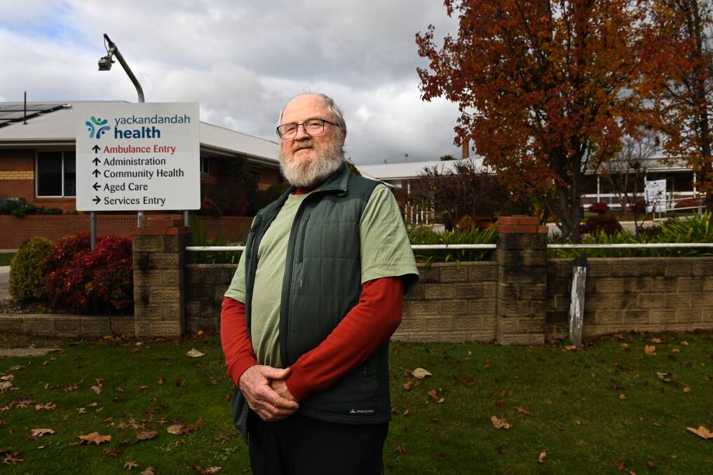 Yackandandah Health chair Doug Westland at the aged care site. Picture by Mark Jesser