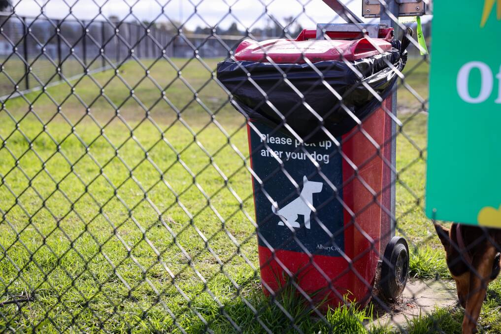 Barrier to action: There are concerns dog owners in Albury are not cleaning up after their hounds and a different approach is needed. Picture: JAMES WILTSHIRE