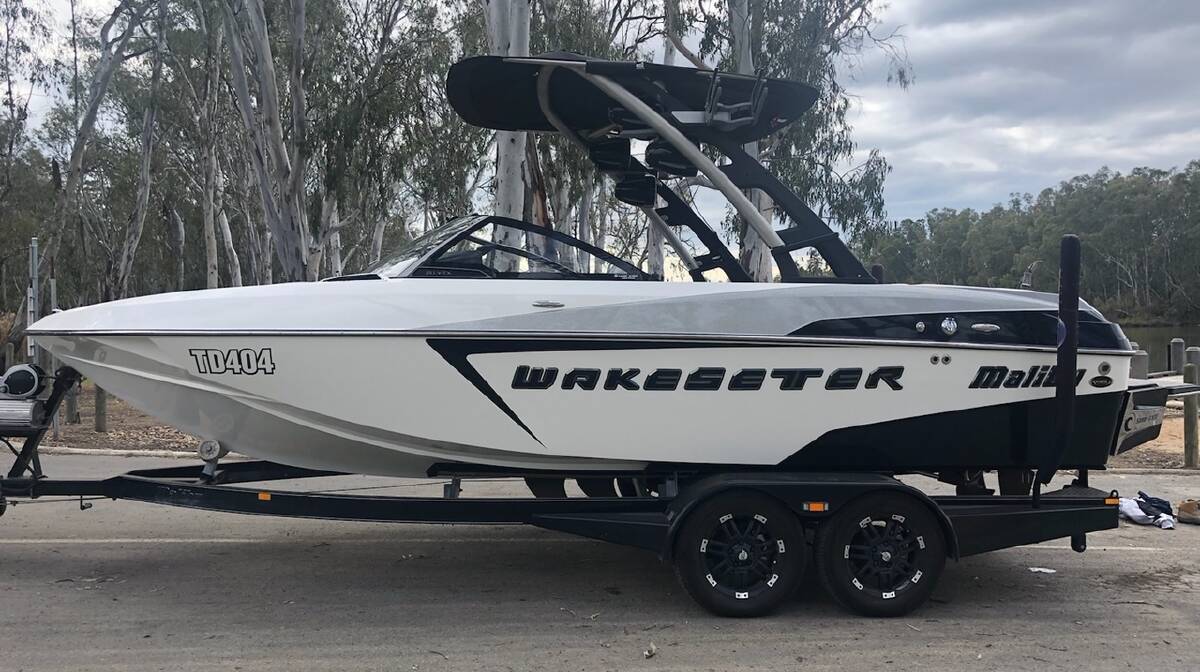 Second to go: The Malibu Wakesetter which was taken from Bundalong between Wednesday night and Thursday morning.