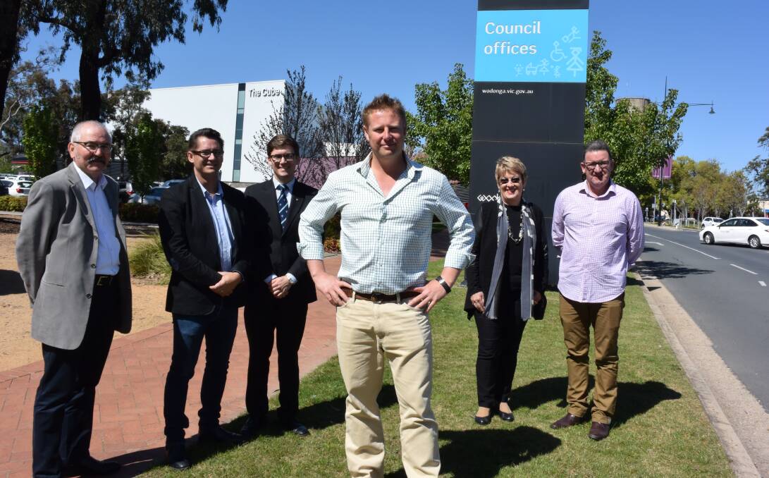 Open door policy: Alliance for Change members Ron Mildren, Chris Rogers, Adam Koster, Ben Clifton, Dawn George and David Johnston want to stop council decisions being finalised in private meetings.