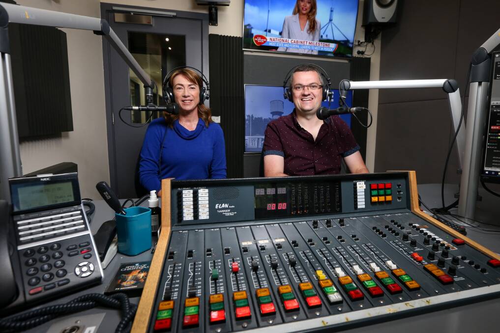 Recognition: Radio 2AY and 3NE breakfast hosts Kylie King and Kev Poulton are in the running for a major award for their early morning program. 